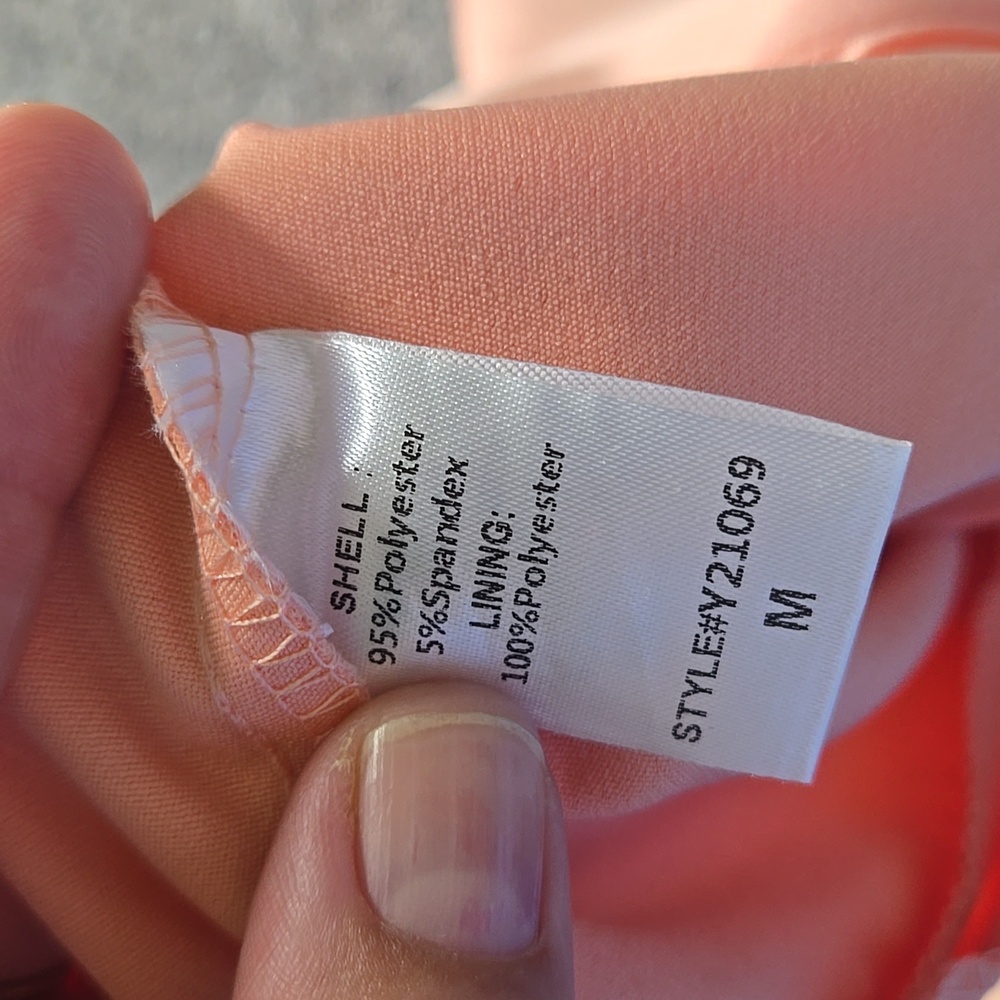 DO+BE Coral / Papaya Pink Women's Skorts / Shorts Size Medium NWT - Picture 5 of 5